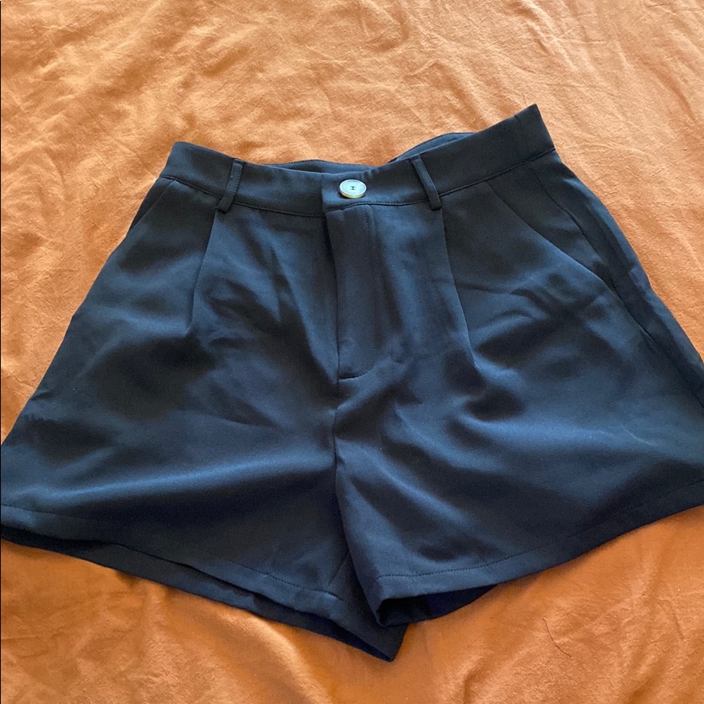 Cider Navy High Waist Women's Shorts